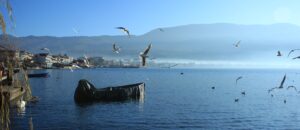 Severní Makedonie – u Ohridského jezera mrzne 12/2023